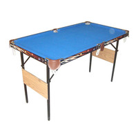 Table de billard pliable compacte G S GS-BT-2237 pour l'intérieur, snooker et billard, en MDF, 17 kg, personnalisable pour les jeux