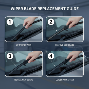 Escobilla Limpiaparabrisas Delantera Universal de Alta Calidad, sin Estructura, con Gancho en U, de Caucho Natural, para Automóvil - Product Image 5