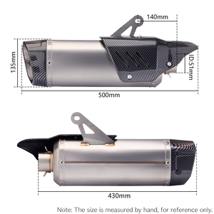Silencieux de moto à Double trou S8 universel 51mm avec <span class=keywords><strong>DB</strong></span> <span class=keywords><strong>Killer</strong></span> pour ADV F800 F750 <span class=keywords><strong>Z900</strong></span> MT09 R7 MT03 ZX4R R6 - Product Image 5