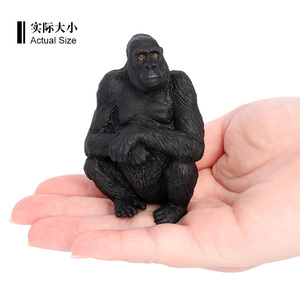 Figurines d'animaux en PVC solide en gros, modèles de statues de simulation, gorille, singe, orang-outan, chimpanzé, figurines d'animaux, jouets - Product Image 6