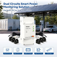 Capteur de puissance intelligent à double circuit avec double entrée CT 250A RS485 Modbus pour la surveillance de l'énergie solaire photovoltaïque