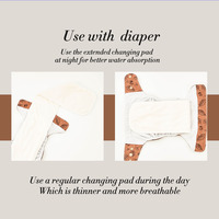Couche lavable recyclée taille unique réglable pour bébés filles et garçons fermeture à pression imprimée douce respirante et lavable