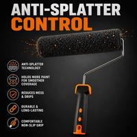 Rouleau à enduit pour cloisons sèches de 9 pouces, brosse à texture pour cloisons sèches de 9 pouces, brosses à plâtre pour cloisons sèches pour recouvrir les surfaces des murs et des plafonds