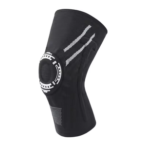 Genouillère de sport en tricot épais OEM en gros avec rembourrage en silicone, légère et à ressorts, pour la protection lors du basketball, du cyclisme, de la danse et de la course à pied - Product Image 2