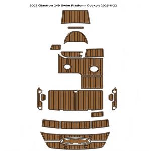Alfombrilla de Espuma EVA para Plataforma de Baño y Cabina de Barco Glastron 249 2002, Estilo SeaDek Gatorstep, Autoadhesiva, Imitación Madera de Teca - Product Image 1