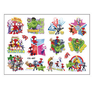 Nouveauté Autocollants de transfert d'eau <span class=keywords><strong>Spiderman</strong></span> et ses amis extraordinaires Petit Spider Autocollants de tatouage de dessin animé pour fête d'anniversaire - Product Image 6