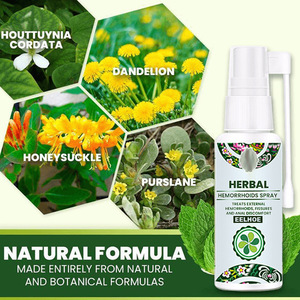 Spray para <span class=keywords><strong>Hemorroides</strong></span> de Marca Privada 100% Natural a Base de Hierbas, Potente Agente para el Cuidado Corporal de las <span class=keywords><strong>Hemorroides</strong></span>, Alivia el Dolor Anal - Product Image 6