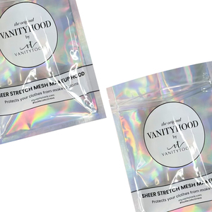 Custom laser design <b>laminated</b> moisture proof three side seal bags small cosmetics sample tool packaging bags - Product Image 6