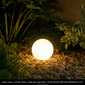 L001 โคมไฟทรงกลม LED ขนาดใหญ่สำหรับตกแต่งภายนอกอาคาร ทนทานต่อรังสียูวี ทำจากวัสดุ FRP เหมาะสำหรับสวน รีสอร์ท ห้างสรรพสินค้า และตกแต่งภูมิทัศน์ - Product Image 5