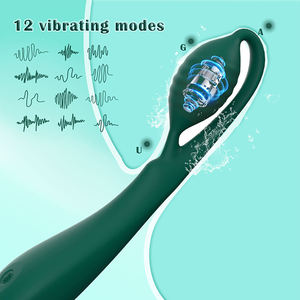 Nuevo Diseño, Masajeador <span class=keywords><strong>de</strong></span> Silicona Recargable con 12 Frecuencias <span class=keywords><strong>de</strong></span> Vibración, <span class=keywords><strong>Simulador</strong></span> <span class=keywords><strong>de</strong></span> Punto G Variable para Mujeres - Product Image 2