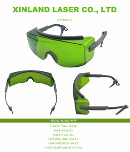 Certificado CE 870-1100nm D LB5 + IR LB7 Gafas DE SEGURIDAD láser 1060nm-1090nm Protección ocular láser de fibra - Product Image 2