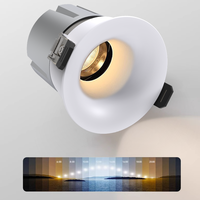 Spot LED encastré invisible sans cadre 8W 12W, boîtier en aluminium minimaliste anti-éblouissement pour projets de bureaux et bâtiments intérieurs
