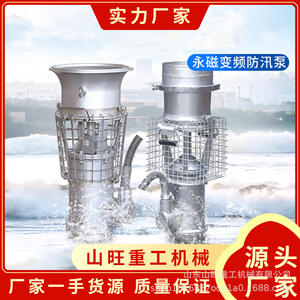 Bomba de Flujo Axial de Gran Caudal para Drenaje de Emergencia, Bomba de Control de Inundaciones Síncrona Magnética, Bomba de Control de Inundaciones de Acero Inoxidable de Alta Presión - Product Image 3