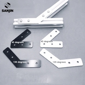 Plaque de renforcement de surface profilée 2020/45/135 degrés, plaque de connexion latérale, pièce de connexion d'<span class=keywords><strong>angle</strong></span> 30304040 - Product Image 2