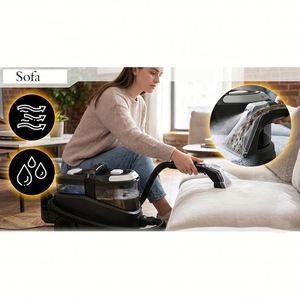 HY-HW Nouvelle conception, machine de nettoyage multifonctionnelle à vapeur sèche et humide 2100W pour tapis, canapé, chaise et voiture - Product Image 3