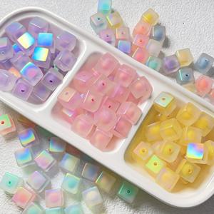 High-quality UV-coated Straight-hole Acrylic Beads for DIY Handmade Materials <b>Bracelets</b> Mobile <b>Phone</b> Chains Accessories - Product Image 1