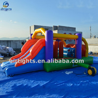 Course d'obstacle sans plomb, Combo gonflable coloré pour l'extérieur