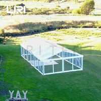 Carpa impermeable de lujo transparente de PVC para techo, toldo para fiesta de boda