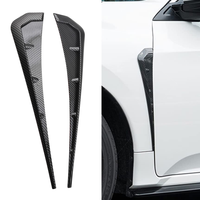 1 paire d'ailes latérales universelles pour garde-boue, décoration de l'aile, évents d'air, prise d'air, garde-boue, garniture de branchies de requin pour Honda, pour Benz, pour BMW