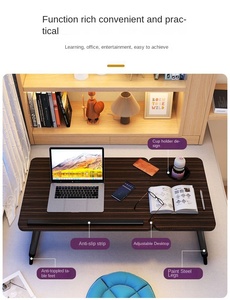 Có Thể Điều Chỉnh Gấp Bàn Máy Tính Cho Phòng Ngủ Nâng Di Chuyển Giường Nhỏ Trẻ Em Của Nghiên Cứu Bảng Có Thể Gập Lại Máy Tính Bảng - Product Image 3