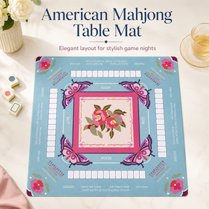 Tappetino da gioco in pelle per Mahjong americano, copertura personalizzata stampata per tavolo da Mahjong, superficie di gioco per Mahjong - Product Image 3