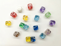 Dés de jeu personnalisés en résine nacrée marbrée, uniques, pour accessoires de jeux de société