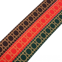 Ruban Jacquard 100% Polyester Brodé et Tissé pour Sangles de Sacs, Chaussures, Textiles de Maison, Appareils Photo et Guitares