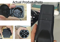Adaptador de Cargador para Vehículos Eléctricos Personalizado, 3.5KW, 220V, Enchufe Impermeable, Estación de Carga Portátil Bidireccional para Descarga de Vehículos Tipo 2 V2L