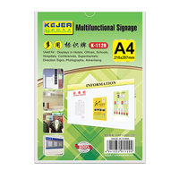 Harga pabrik bingkai foto gambar terpasang di dinding tempat tanda iklan A4 Poster tampilan bingkai Plexiglass