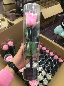 XINSHENG fleur eternel fleurs de mariage pour toujours roses préservées prémad pour toujours roses avec tige avec arôme - Product Image 5