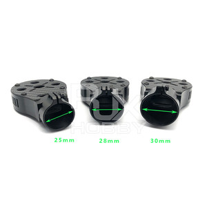 RJXHOBBY RJX3372 Soporte de Motor Integrado de Aleación de Aluminio y Fibra de Carbono de 25/28/30 mm, Base de Montaje con Abrazadera (Negro) para Dron - Product Image 4
