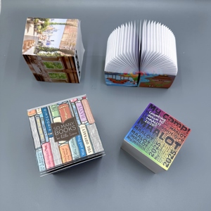Bloc-notes adhésifs personnalisés de haute qualité avec impression sur <span class=keywords><strong>4</strong></span> côtés, mini blocs de papier, bloc-notes cube avec logo - Product Image 2