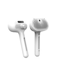 Brosse de toilettage électrique à ultrasons pour animaux de compagnie, avec pulvérisation de brume et massage, pour l'élimination et la prévention des poils volants, pour chats et chiens