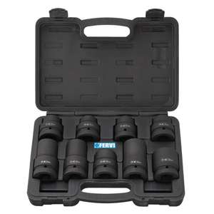 Fervi-ชุดซ็อกเก็ตกระแทก I109 (9ชิ้น) -ซ็อกเก็ตผลกระทบ8012667278205 EAN และอุปกรณ์เสริม - Product Image 1