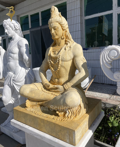 Estatua de mármol de Shiva <span class=keywords><strong>en</strong></span> meditación - Product Image 3