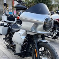 Kit de carénage supérieur de moto de style FXRP et carénage inférieur en fibre de verre de style Clubstyle pour HD Softail Low Rider S/Street Bob/Fat Bob