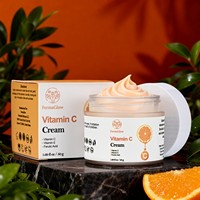 Crème Visage Éclaircissante et Hydratante à la Vitamine C Fermentée, Acide Ferulique et Vitamine E, Antioxydante, Réparatrice Anti-Taches Brunes, Raffermissante et Éclatante