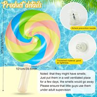 Riesiger Aufblasbarer Lollipop-Pool-Float für Kinder - PVC-Material Langlebige Schwimmhilfen für Sommer Strand und Schwimmen