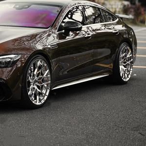 Jantes en alliage d'aluminium forgé WX Custom Silver 18-22 pouces 5x120/5x114.3/5x112 30mm ET pour <span class=keywords><strong>Mercedes</strong></span> - finition chrome poli - Product Image 1