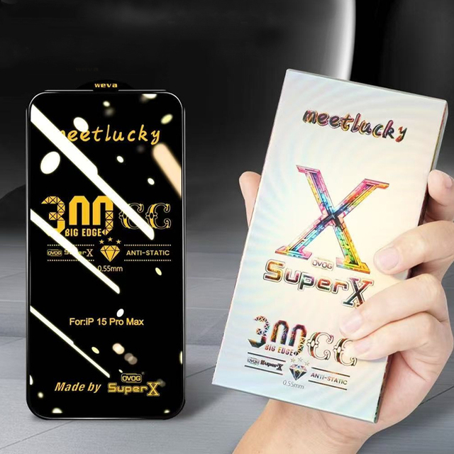 Super X HD Transparent Tempered Glass Full Screen Protector for Iphone15/Iphone 15 16Pro Max