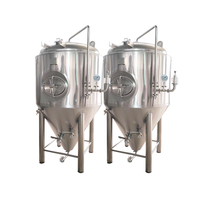 Fermenteur conique en acier inoxydable, réservoir de fermentation de bière, 100L, 200L, 300L, 500L, 1000L, équipement de brassage
