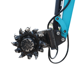 Tambor de Fresado Transversal Hidráulico para Motor de Miniexcavadora Bibo, para Accesorio de Corte de Rueda de Roca de 1-2 Toneladas, Negro, 1 Año de Garantía - Product Image 1