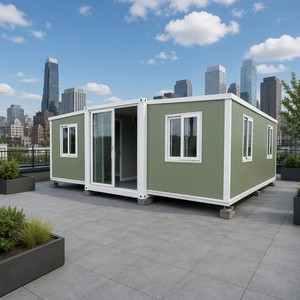 SUNRISE Conteneurs pliables portables et extensibles de 20, 30 et 40 pieds, entièrement meublés, pour stockage, maisons préfabriquées et micro-maisons - Product Image 1