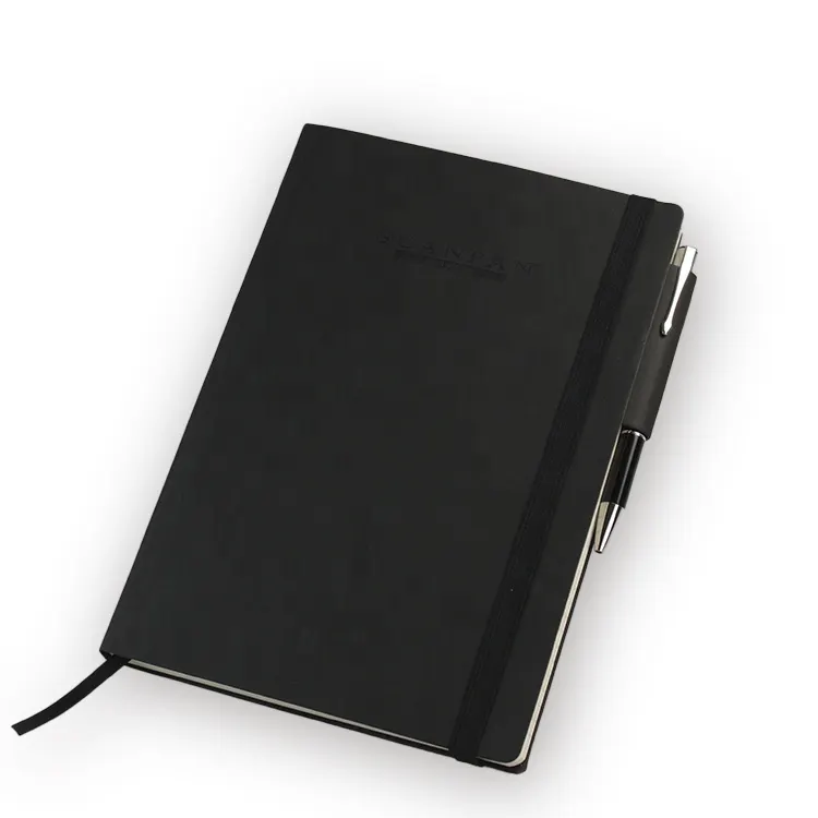 Sampul kulit retro buku catatan menulis jurnal kulit tiruan buatan tangan untuk hadiah
