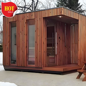 Bestseller Kommerzielle Ferninfrarot-Infrarot-Sauna 3 Personen Kunden spezifische konservierte Blockhaus-Garten kabine 10-Personen-Sauna - Product Image 2