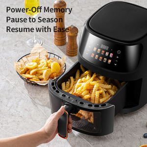 Friteuse à <span class=keywords><strong>air</strong></span> intelligente multifonctionnelle à double puissance numérique personnalisable en plastique de grande capacité 2400W 8L pour un usage domestique et extérieur - Product Image 5