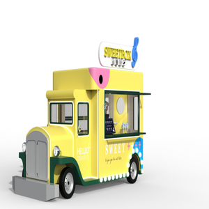 Fully Equipped Retro Electric Popcorn Food Cart Double Side Business Window Outdoor Snack <b>Vending</b> Truck With Awning - Product Image 3