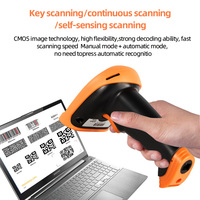Lecteur de codes-barres sans fil Jingxin de haute qualité 1D 2D, scanner de codes QR portable pour supermarché
