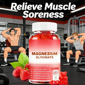 Gomitas de Glicinato y Citrato de Magnesio OEM para el Alivio del Estrés y la Recuperación Muscular con Suplementos Vitamínicos - Product Image 2