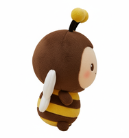 Peluche Abeille Personnalisée, Jouet Doux en Forme d'Abeille, Figurine d'Insecte en Peluche Personnalisable pour Cadeau Promotionnel, Jouet en Peluche